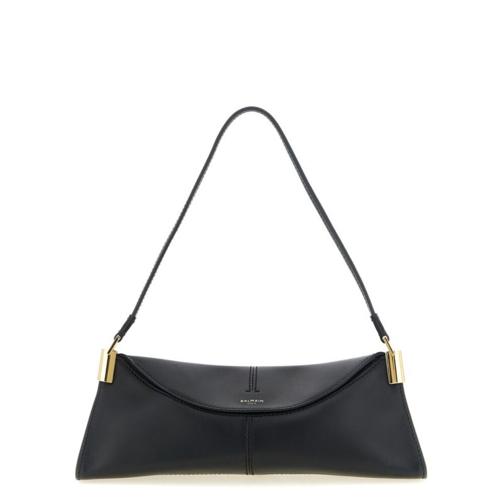 Balmain Black Calfskin Shoulder Women's Bag